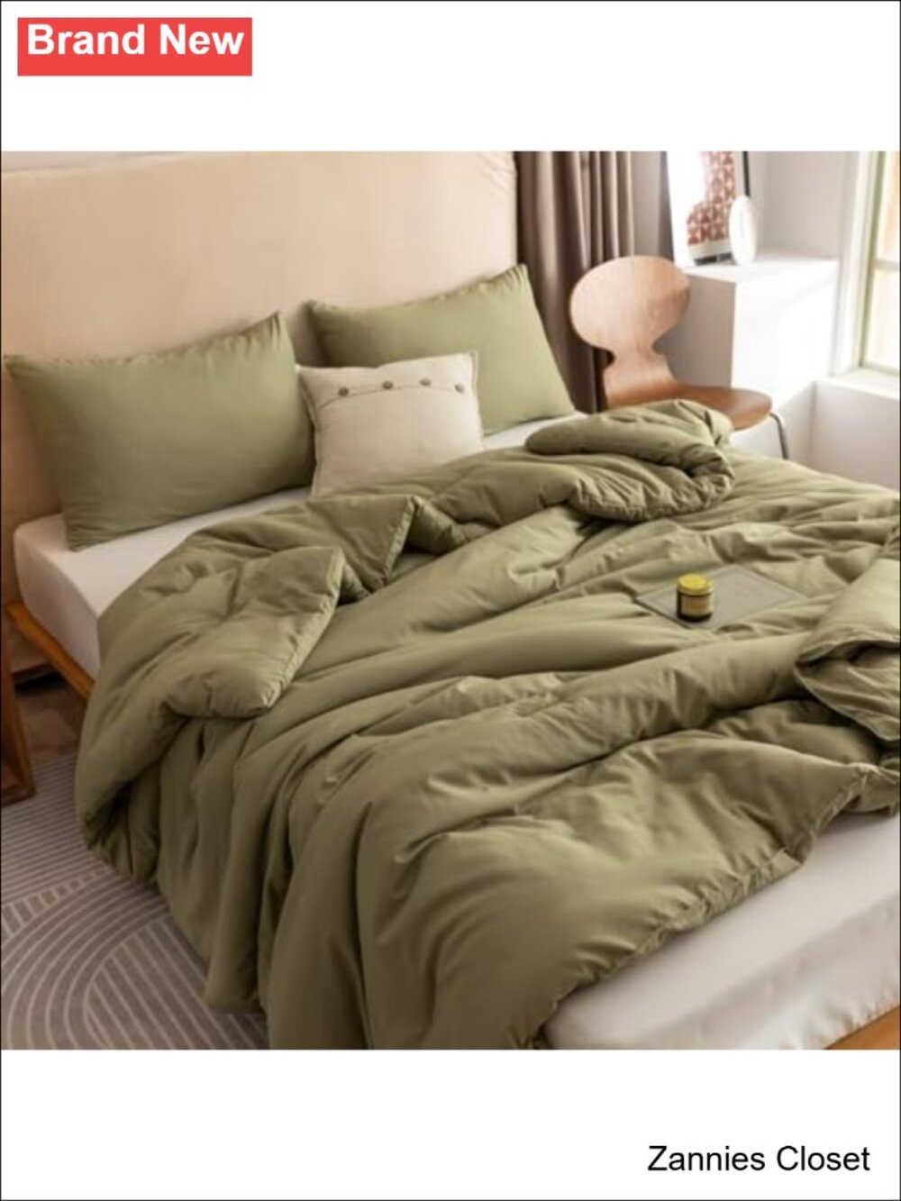 ✨ Lightweight Queen Comforter Set 3pc Polyester Boho All Season Blanket Quilt